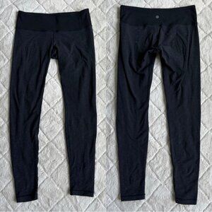 Lululemon | "Coal Pique" Wunder Under Pant Leggings | Size 8